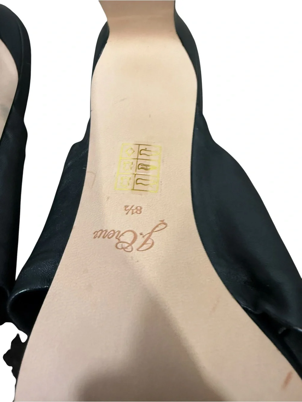 J. Crew Ava twist-knot heels in black‎ leather size 8.5